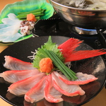 旬の食材を使用した海鮮しゃぶしゃぶをご用意♪