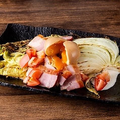 燻製焼白菜のシーザーサラダ
