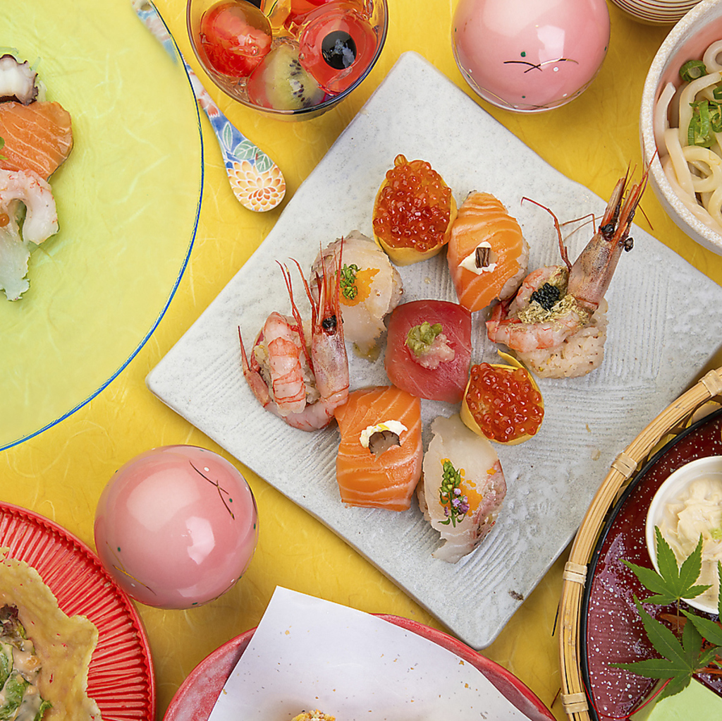 七色てまりうたでしか楽しめない雰囲気と創作料理は見た目も味も感動間違いナシ！！