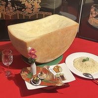 目の前で仕上げるリゾット
