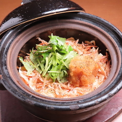 桜海老と筍土鍋ご飯