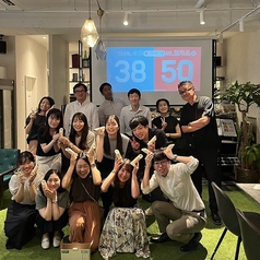 仕事帰りのご宴会や歓送迎会に最適!15名様から最大40名様まで、店内1フロアをまるごと貸切でご利用いただけます。会社のお集まりでも、周囲を一切気にせず完全なプライベート空間で思いきり羽を伸ばしてお楽しみいただけます。ご利用人数やご予算に合わせたプランのご相談も承ります。お気軽にお問い合わせください。