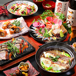 和牛・鮮魚を贅沢に使用したお料理の数々は、見た目も味もバッチリでどれを食べるか迷う楽しさも満喫