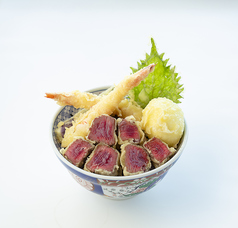 牛フィレと花海老と蘭王のよくばりごちそう天丼