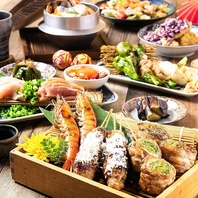 2H飲み放題付き＆鶏刺や大海老、釜飯も味わえるコース◎