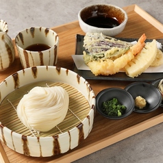 天ぷらざるつけそうめん