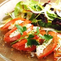 料理メニュー写真 彩りも美しい『トマトとモッツァレラのカプレーゼサラダ』
