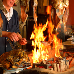 備長炭で豪快に焼き上げる原始焼き・そして牛タン!!