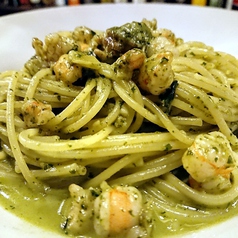 魚介のジェノベーゼ 生パスタ