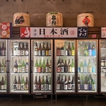 日本酒のセルフコーナーも完備★