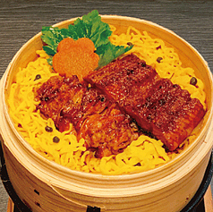 蒸籠飯　セイロメシ　炭焼きうなにわ