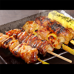 炭火焼き鳥5種盛り