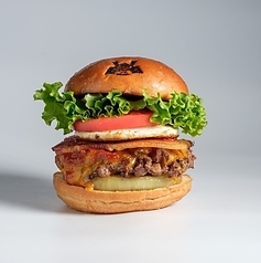 ベーコンチーズエッグオニオン / Bacon cheese egg onion burger