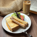 料理メニュー写真&nbsp;ハムチーズサンドモーニング(ドリンク付き)