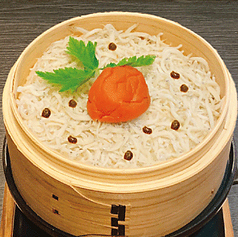 蒸籠飯　セイロメシ　梅しらす