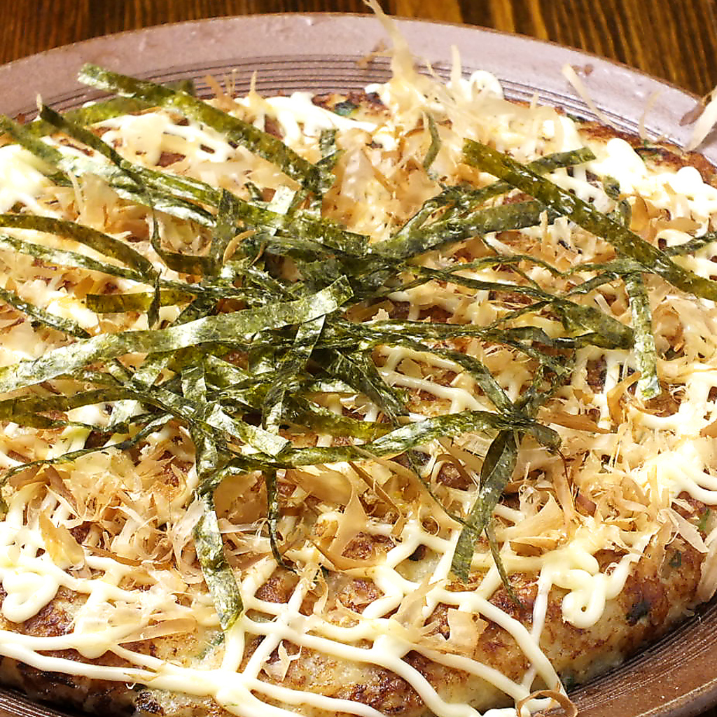 常連さんに愛される定番の一品『山芋のふわふわ焼き』ふわふわトロットロの食感を是非お試しください