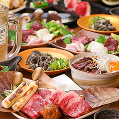 完全個室居酒屋　熟成魚と熟成肉　魚ト肉（ととにく）　鹿児島天文館店のコース写真