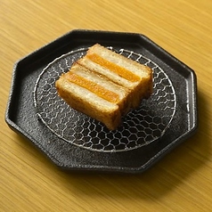 帆立とからすみのはさみ揚げ