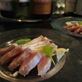料理メニュー写真 日替わり♪本日の新鮮お魚２種のカルパッチョ小770円、大1380円