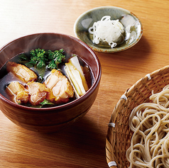 さつま赤鶏と菜の花のつけ汁そば