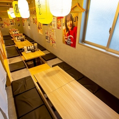 広々とした店内で、ごゆっくりお食事をお楽しみください！単品飲み放題もあり！少人数でもお1人様でもご利用いただけます！