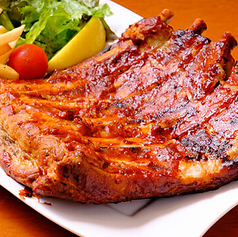 オリジナルBBQソース　骨付きバックリブ　大