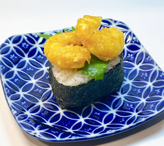 ねぎトロたく/海老天むすび