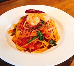 海老のトマトパスタ