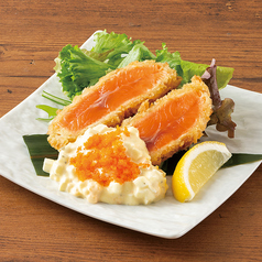 国産サーモンのレアカツ