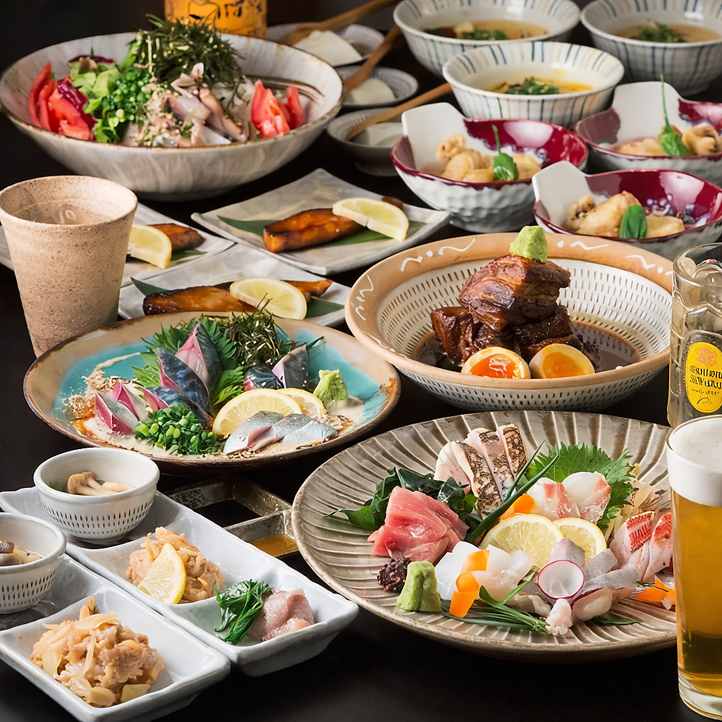 池袋駅徒歩1分 炭火焼き鳥と野菜巻き串、海鮮も楽しめる個室居酒屋