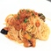 彩り野菜のトマトソ－ススパゲッティ－