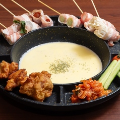 ばり映え旨！『野菜巻き×チーズフォンデュ』の写真