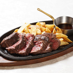 牛ハラミのステーキフリット～赤ワインのソース～（250g）