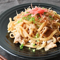 鰹節香る焼きうどん