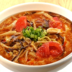 【麺類】トマトがきいた酸辣湯麺（Spicy And Sour Of Soup Noodles）