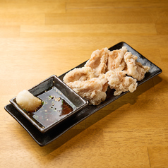 妻地鶏の皮焼き