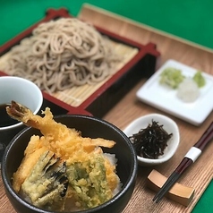 温）蕎麦とミニ牛丼セット