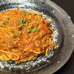 肉々しいボロネーゼパスタ