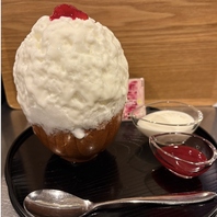 期間限定！杏仁豆腐かき氷♪