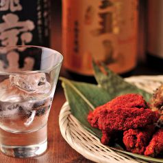 おつまみに良く合う豊富な日本酒、焼酎メニュー。