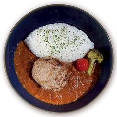 限定メニュー　手作りハンバーグトマトカレー