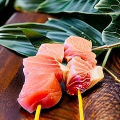 ハラミ (ガーリックソース/ワサビ醤油)