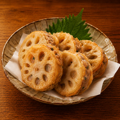 おすすめ! れんこんの挟み揚げ