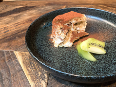 チョコチップとナッツのチーズケーキ