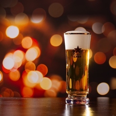 ビヤホールスタイル サッポロ生ビール 黒ラベル 小グラス