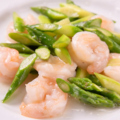 料理メニュー写真&nbsp;海老と銀杏アスパラ炒め