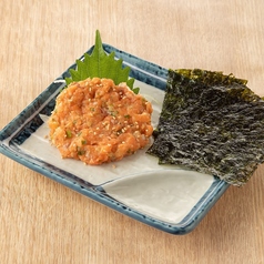 サーモンのなめろう