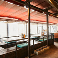 開放感溢れるテラス席！