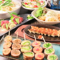 各コースは3500円～ご用意しております！もつ鍋や自慢の野菜巻き串が含まれております♪宴会は最大30名様まで可能です！