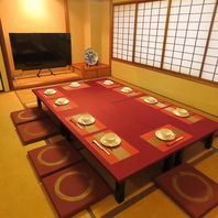 広々としたお座敷席で宴会を◎